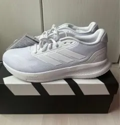 adidas RUNFALCON 5 ホワイト メンズシューズ　265新品
