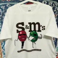S＆M 攻め レトロ ティーシャツ 半袖 メンズ リプリント L XL 白