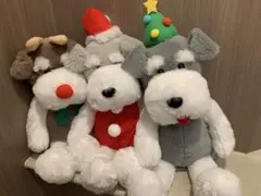 シュナとボブのクリスマス　ウルトラBIG ぬいぐるみ　3種セット