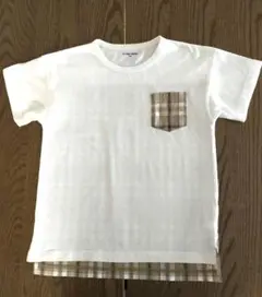 GLOBALWORK チェック柄 Tシャツ 130