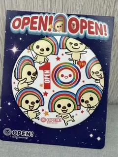 台湾　OPEN!ちゃん 10周年記念 缶バッジ