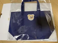 新品未使用】フェイラー オールドテディワッペントートバッグ ネイビー