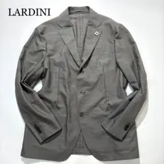 【美品】LARDINI テーラードジャケット easy wear グレー 52