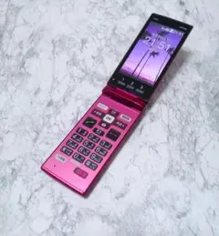 かんたんケータイ ワインレッド　SIMフリー 4G LTE対応