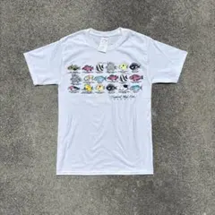 90s Hanes HAWAII fish プリント Tシャツ デッドストック