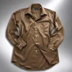HILTON L-82 Brown Dress Shirt 極美品 ヒルトンのサムネイル