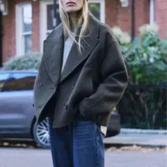 オーバーサイズ ピーコート