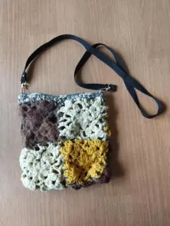 かぎ針編みショルダーバッグ ポシェット
