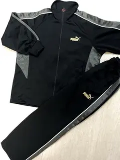 美品★PUMAジャージ上下120cm黒ゴールド