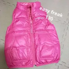 easy freak ☆　リバーシブル　ダウン　ジャケット　130 bebe