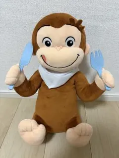 おさるのジョージ　LLぬいぐるみ　おなかぺこぺこ