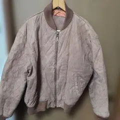 UNKNOWN ジャケット L 　ライトブラウン　本皮　本革　中綿　メンズ