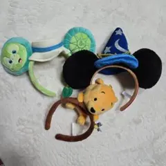 ディズニー カチューシャセット　３点✨️ オル・メル✨️プーさん✨️ファンタジア
