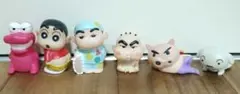 クレヨンしんちゃん　フレンズ1 ＆2 ソフビ　6体セット