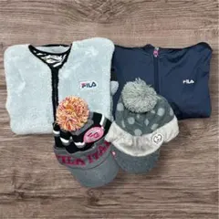 【4点セット】FILA GOLF フィラアウター＆つば付きニット帽 まとめ売りのサムネイル