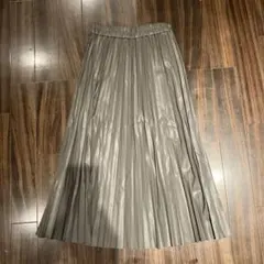 COMME CA ISM プリーツスカート グレー　ロング Mサイズ 美品