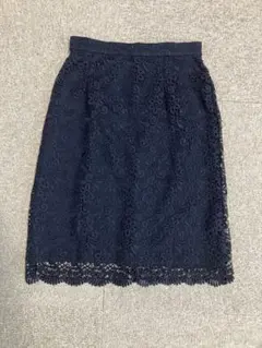UNIQLO ネイビー レースタイトスカート Mサイズ