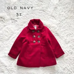 ❤️専用❤️【オールドネイビー】中綿コート　3T 赤　ダブルボタン　襟付き