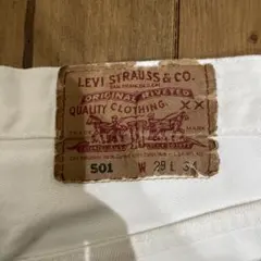 90s USA製 Levi's 501 ホワイトデニム W29 リーバイス