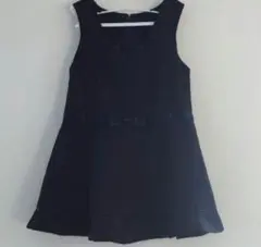 ショパン　ワンピース　黒　入学式　卒園式　発表会　受験　100 110