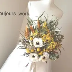 ◆ミモザ&アネモネブーケ◇ウェディングブーケ◇ブーケ◇ミモザ◇プレゼント
