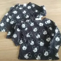 ミッキーマウス 長袖Tシャツ 2枚セット74