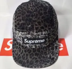 Supreme Leopard Velvet Camp Cap 24ss グレー - メルカリ