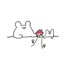 【939】【くまの絵】ハガキサイズオリジナル手描きアナログ自作創作イラスト原画