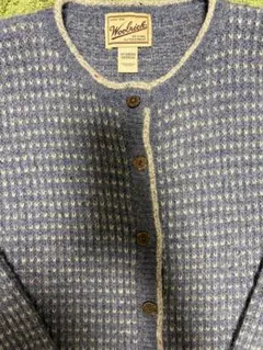 90s Woolrich ニットカーディガン ブルー系のサムネイル