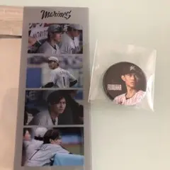 千葉ロッテマリーンズ 藤原恭大 フォトグレイカード　缶バッチ
