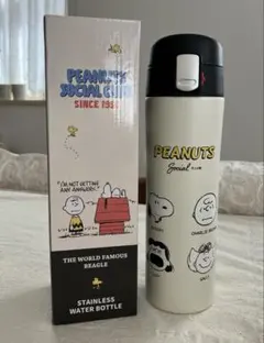 PEANUTS スヌーピー　ワンタッチステンレスボトル500 水筒　フェイス