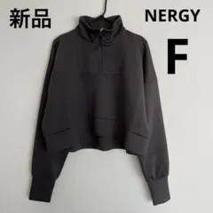 新品 NERGY フィットネスアウター ハーフジップ ジャージ スウェット