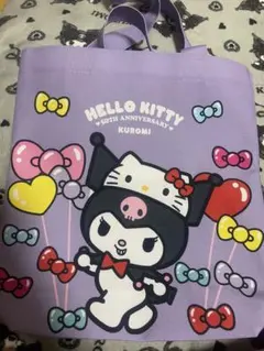 ドンキ限定　ハローキティ 50周年　トートバッグ　クロミ　サンリオ