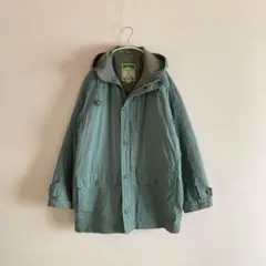 90s~ ヴィンテージ レトロ古着 中綿 モッズコート マウンテンパーカー 水色のサムネイル
