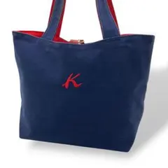 キタムラ kitamura トートバッグ ハンドバッグ キャンバス ネイビーのサムネイル