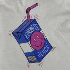 90s DELTAボディ KINDNESS JUICE スマイルプリント短丈