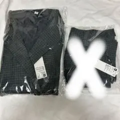 GU チェックジャケット プリーツスカート