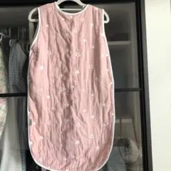 ベビースリーパー ピンク 星柄 コットン