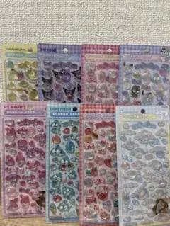 サンリオ第二弾ボンボンドロップシール　コンプリート