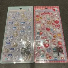 ちいかわ　ハローキティ　ボンボンドロップシール