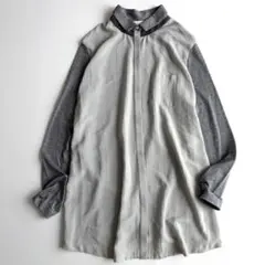美品✨ファビアナフィリッピ　モニーレ シルク混シャツ 異素材切替 比翼のサムネイル