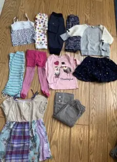 キッズ服 11点セット 90〜100cm 位女の子 カジュアル