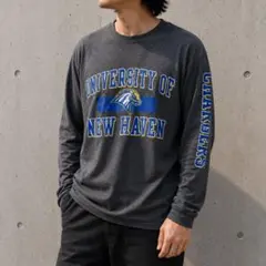 Champion カレッジロゴ ロンT L グレー
