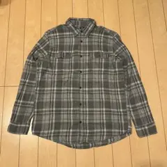 00s GEORGE グレー チェック ネルシャツ Lサイズ　アメリカ古着　長袖
