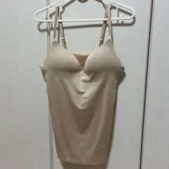 ★お値下げ★ しまむら　ブラ付きキャミソール Lサイズ FIBERDRYベージュ