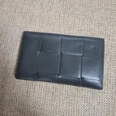 BOTTEGA VENETA 長財布レザー ラウンドファスナー 緑ファスナー破損