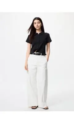 uniqlo ユニクロ ワイドトラウザージーンズ XS