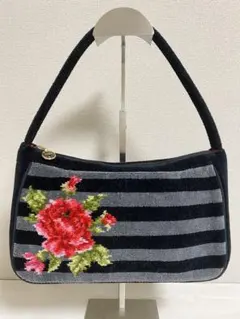 FEILER フェイラー ハンドバッグ ミニ 花柄 ボーダー