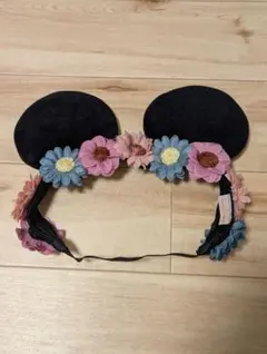 花飾り付きカチューシャ ミニー