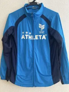 上下セットATHLETA サッカー ジャージ 160 青/ネイビー